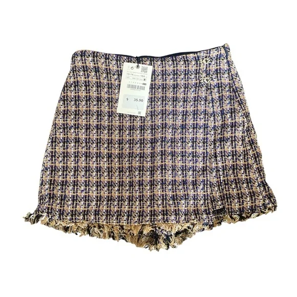 Zara Girls Tweed Skort - Picture 2 of 5